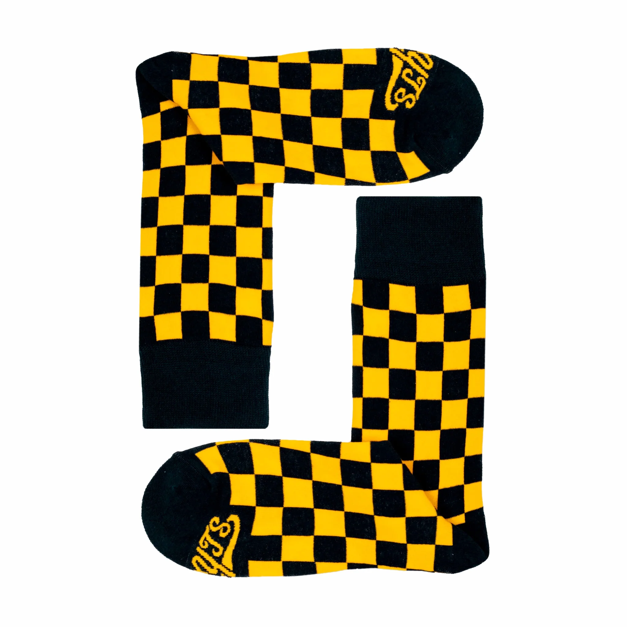 328-dude.-your-team-socks.-checkered-socks-black-yellow-2.webp Dude. Your Team Socks. Checkered Socks (Black/Yellow)