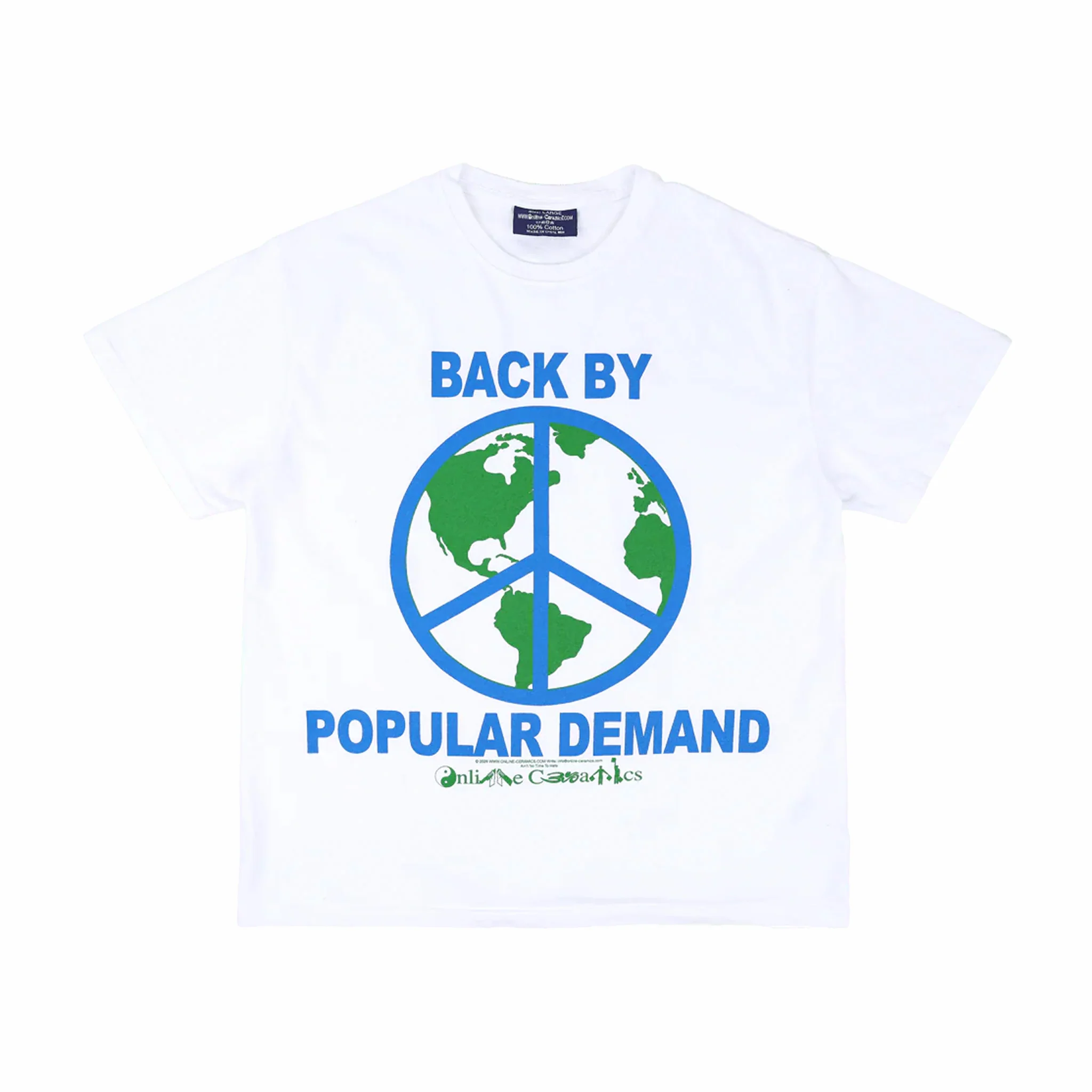 Online Ceramics Back By Popular Demand Tee (White)