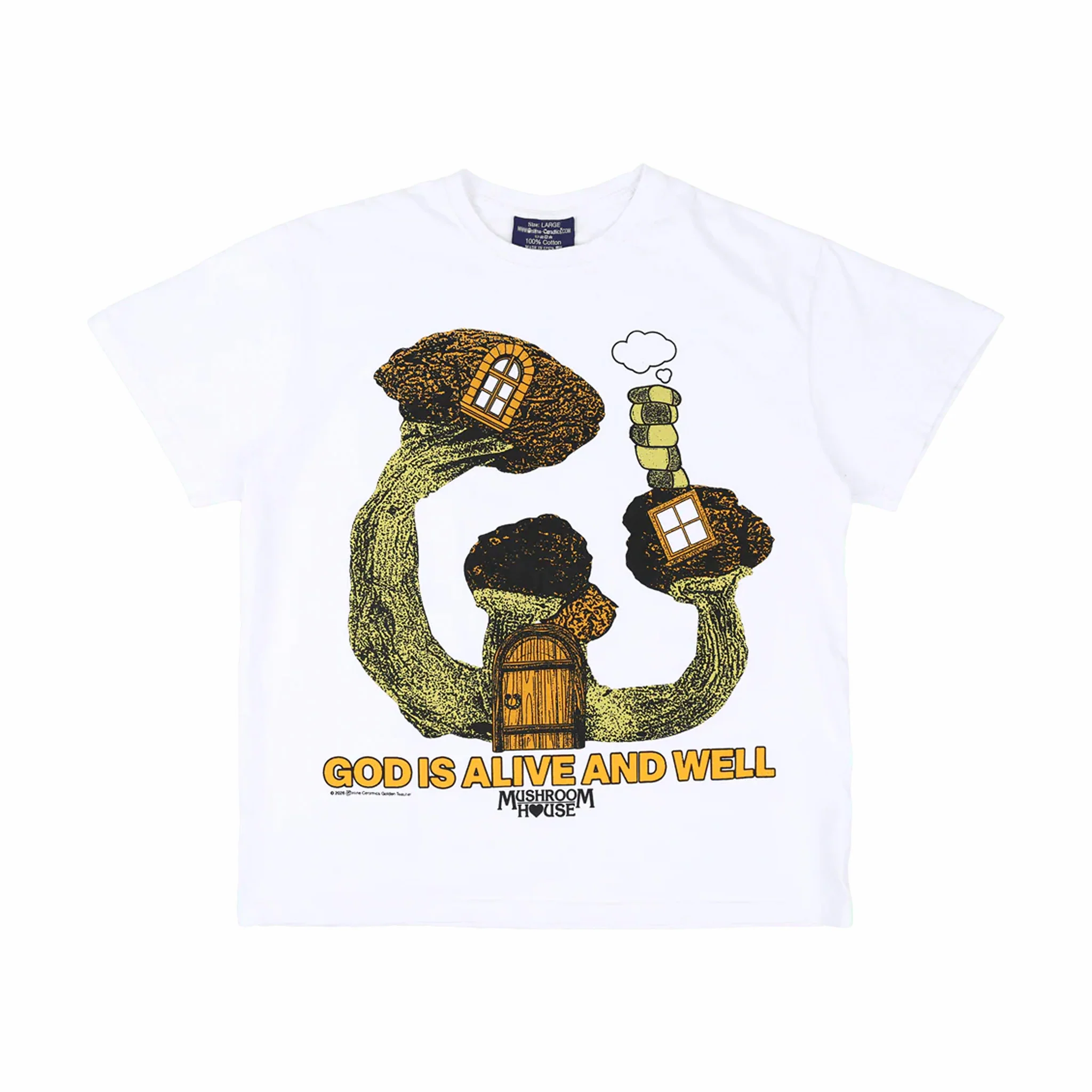 Online Ceramics God is Alive and Well Tee (White)