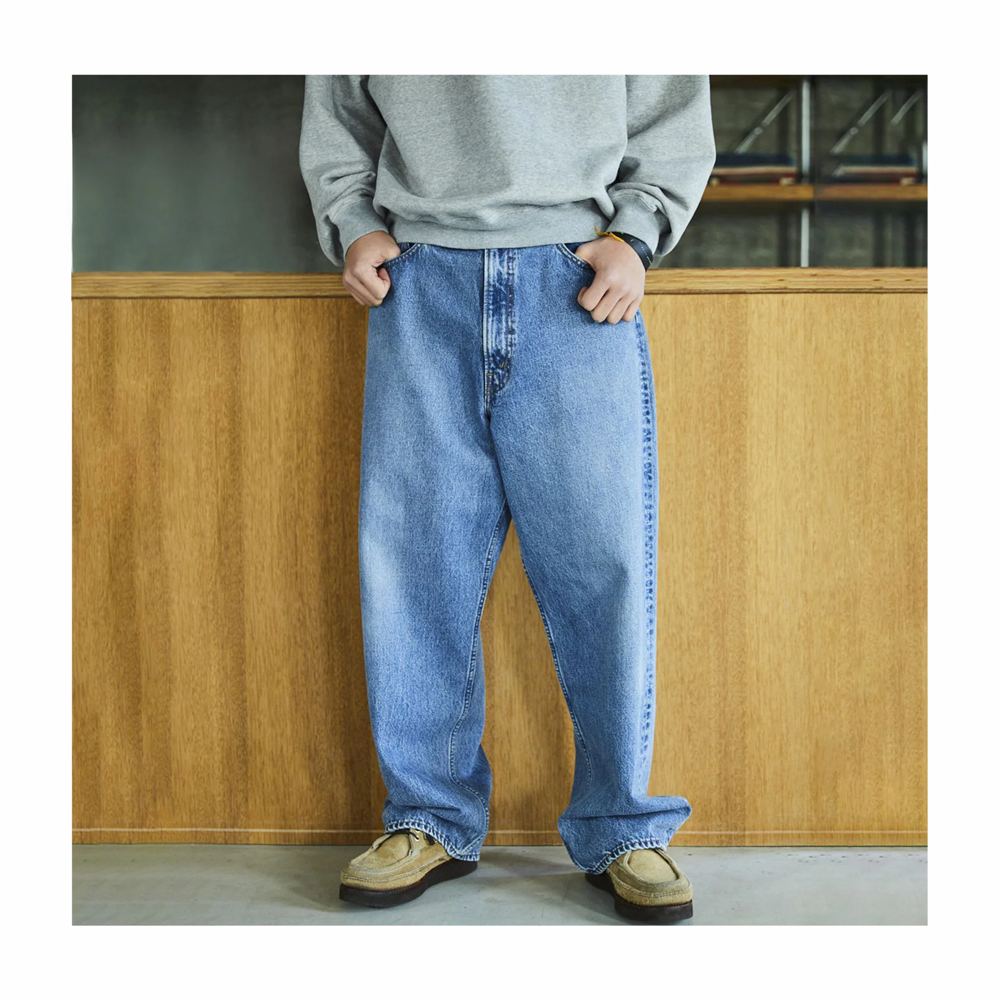 OrSlow 100 Super Dad's Denim - Used Wash (Blue)