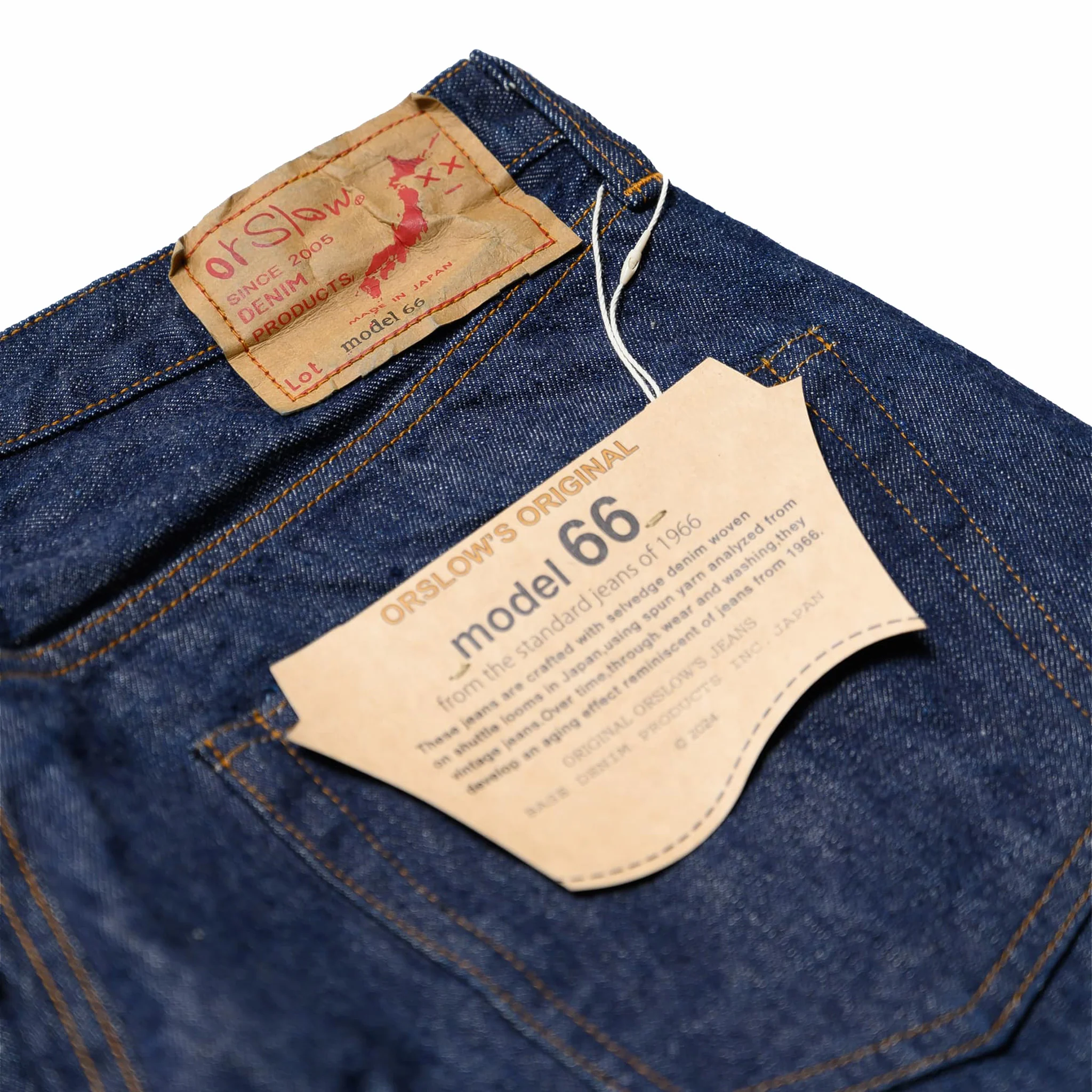 OrSlow Model 66 1966's Denim Pants - Standard Fit (One Wash)