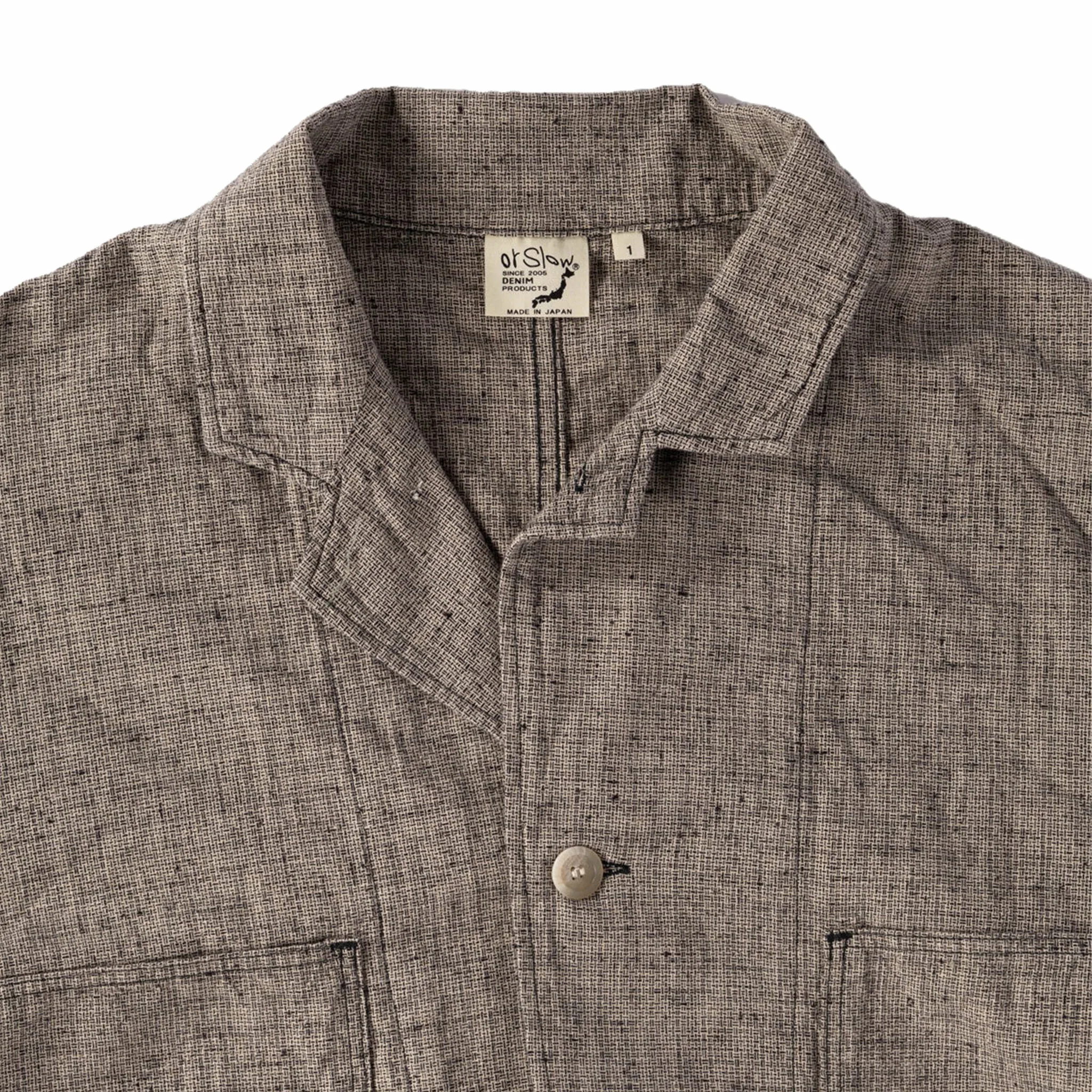 OrSlow Shop Coat (Grey Check)