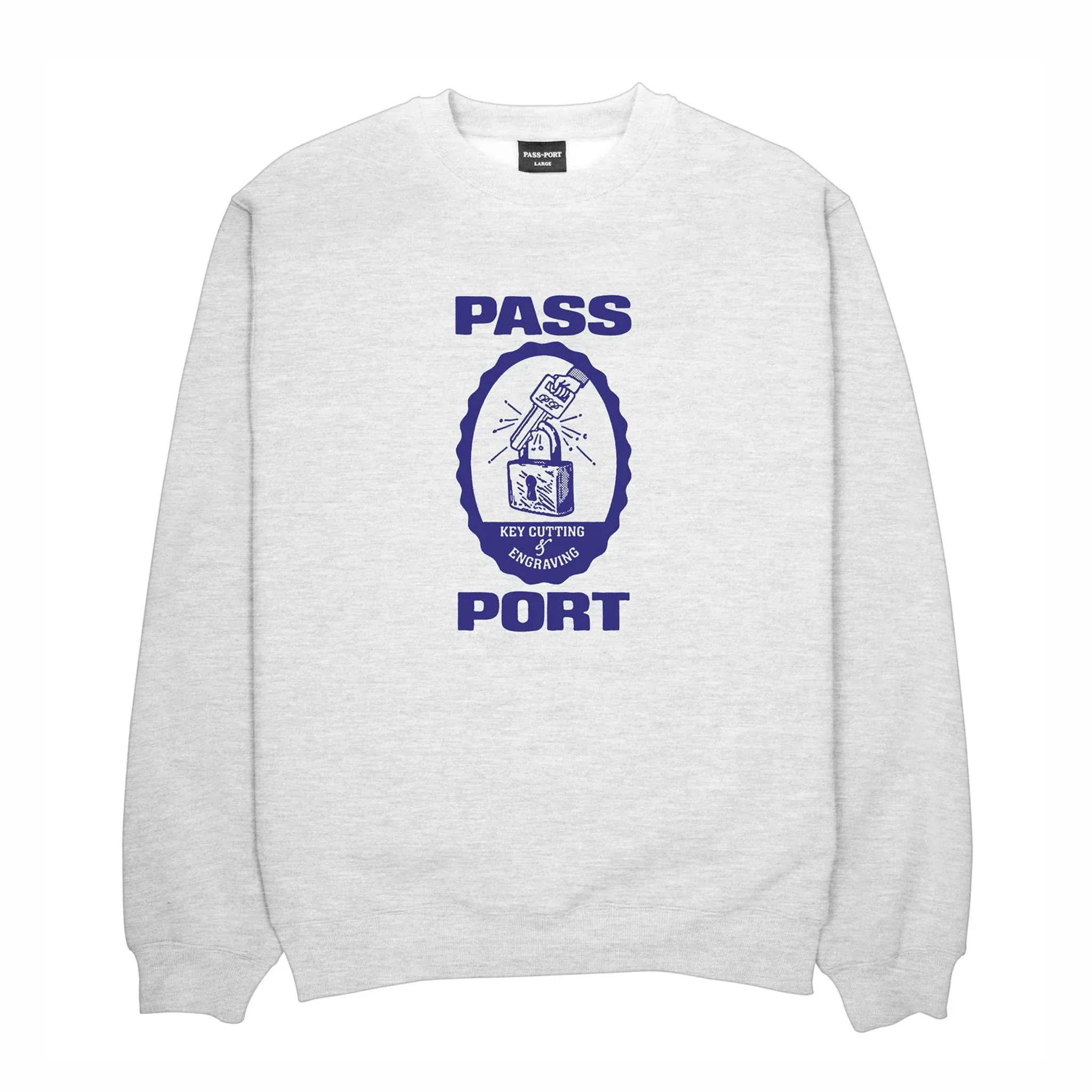 Pass~Port Hercu~locks Crewneck (White Marle)