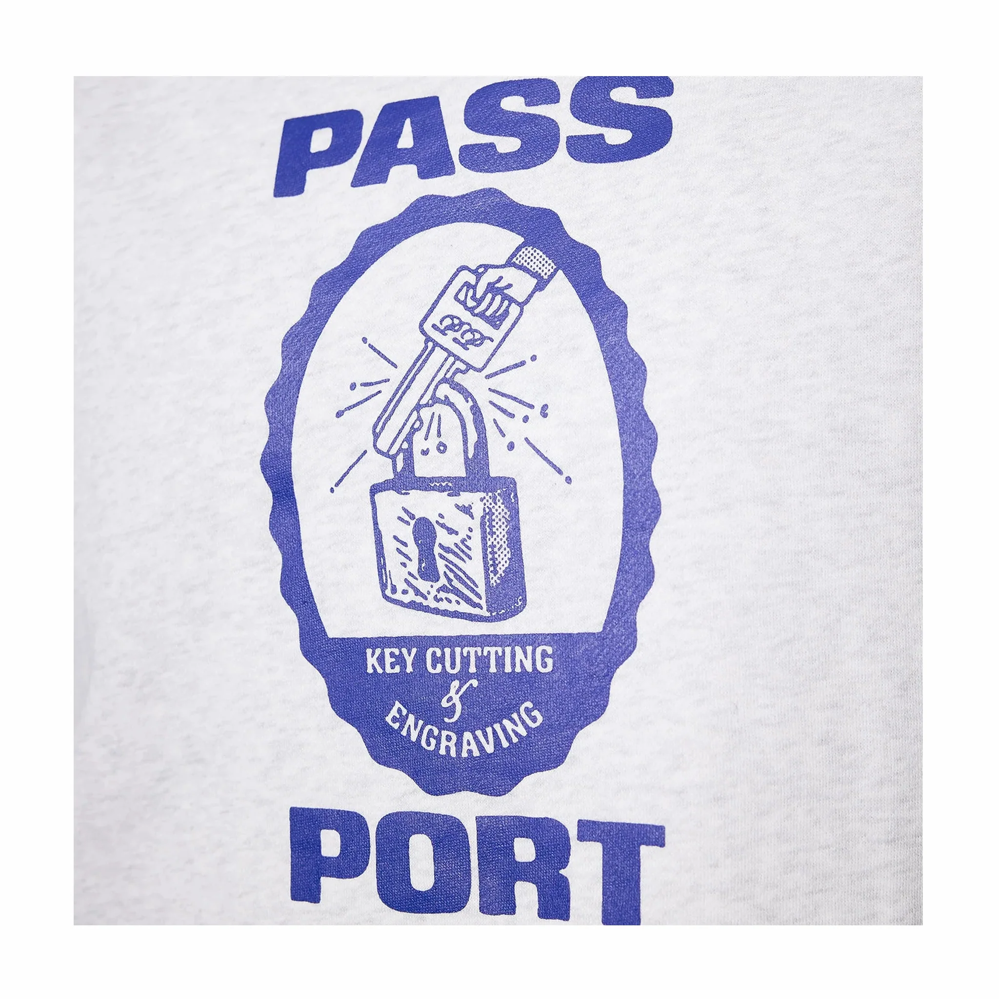 Pass~Port Hercu~locks Crewneck (White Marle)