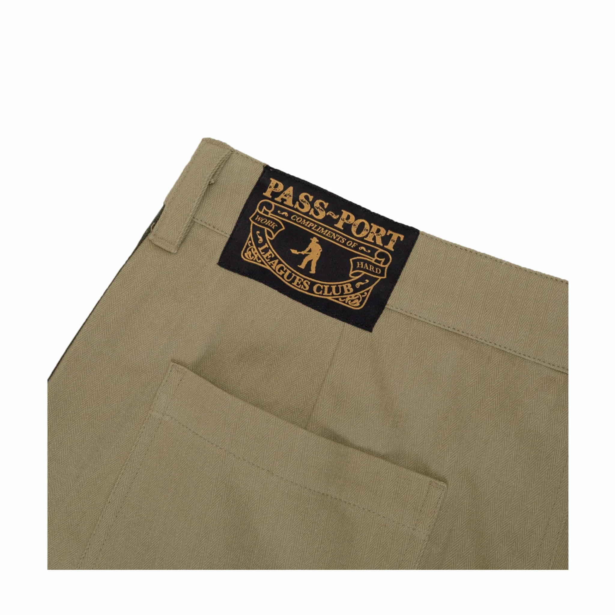 Pass~Port Herringbone Leagues Club Stripe Short (Stone/Black)
