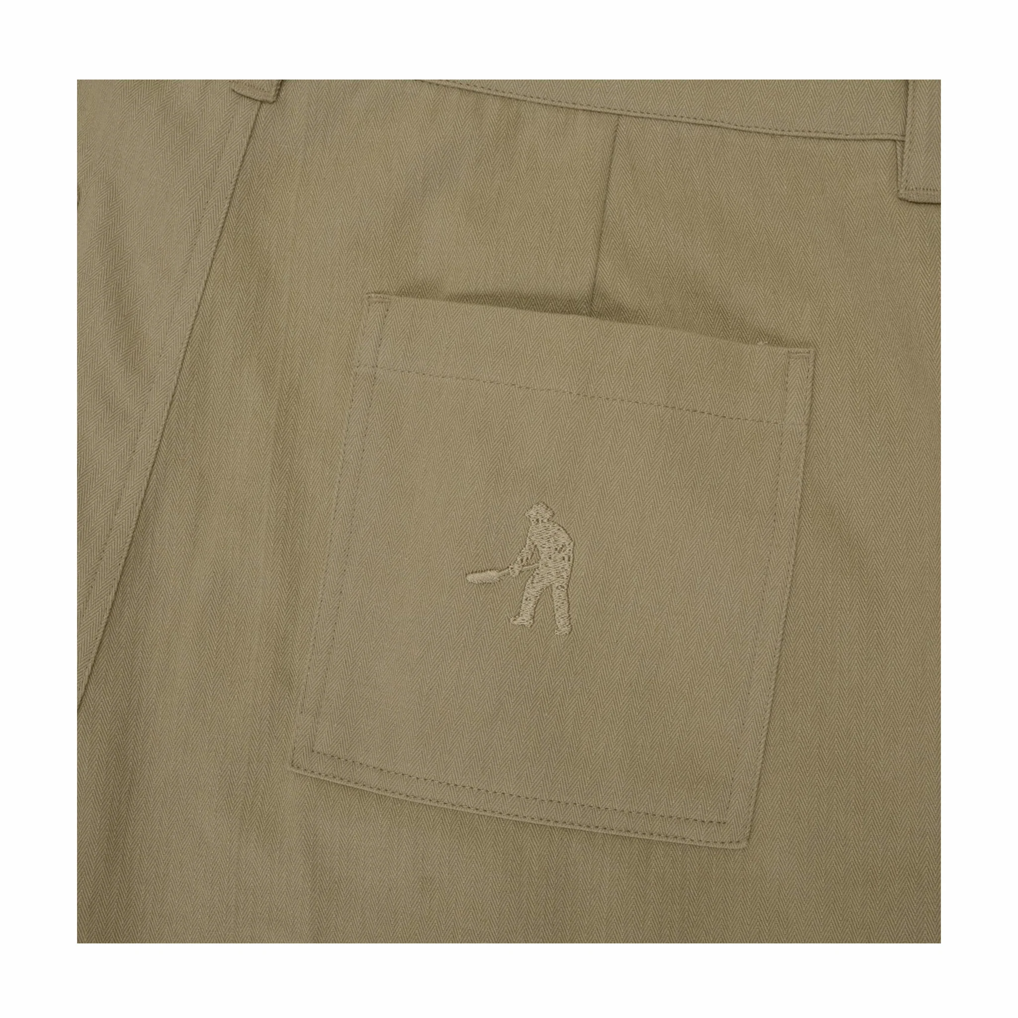 Pass~Port Herringbone Leagues Club Stripe Short (Stone/Black)