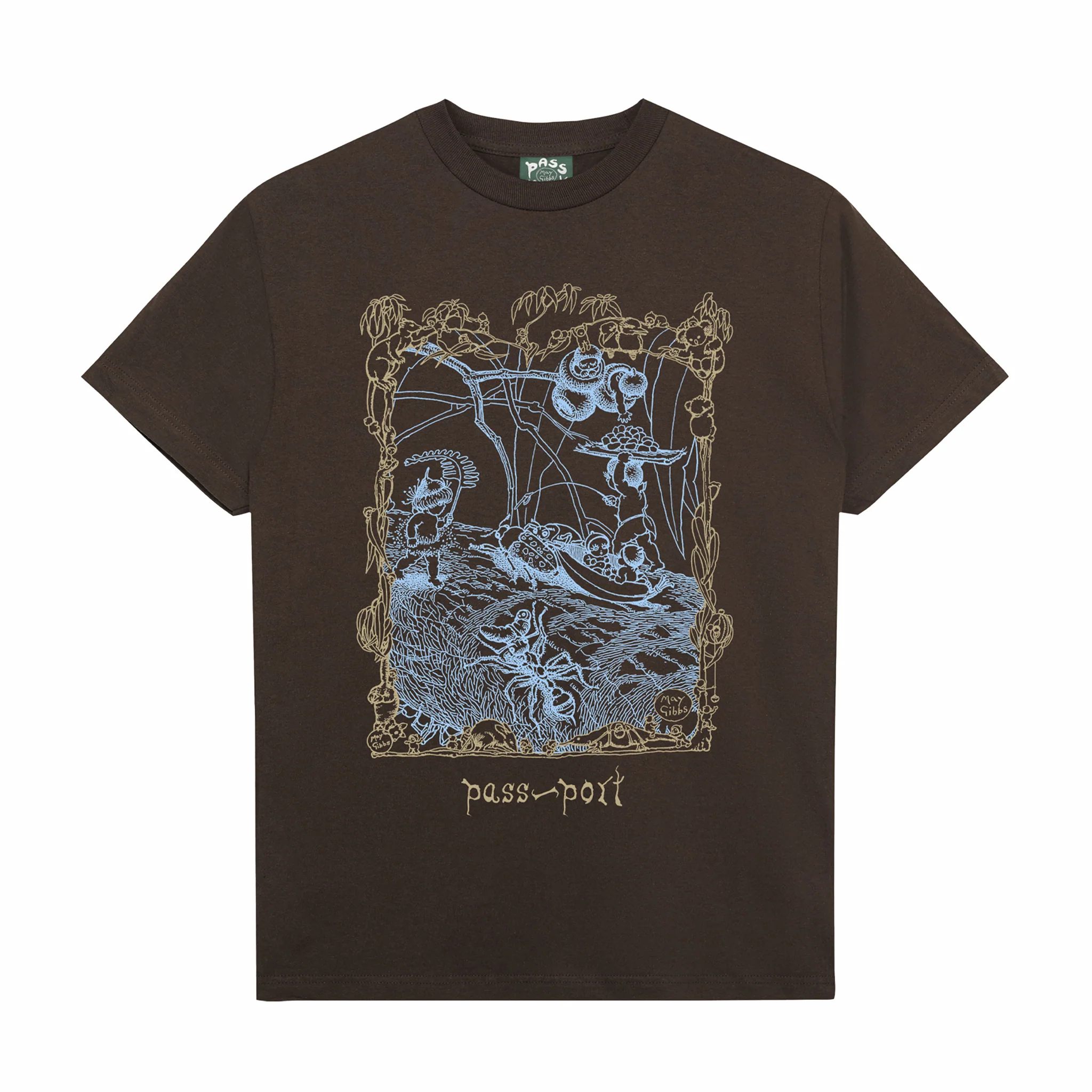 Pass~Port x May Gibbs Scribblegum Tee (Bark)