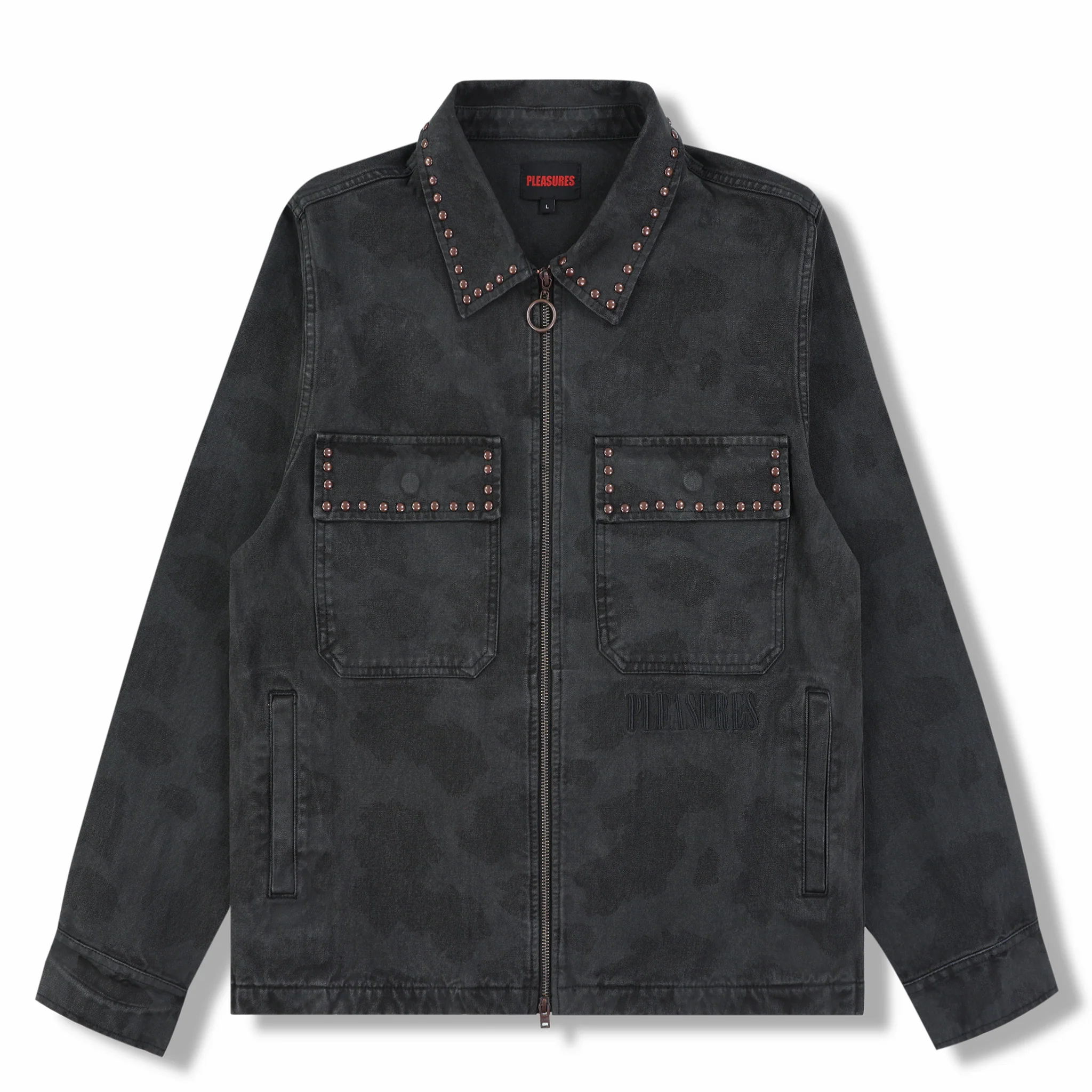 Pleasures Cowhide Work Jacket (Black)