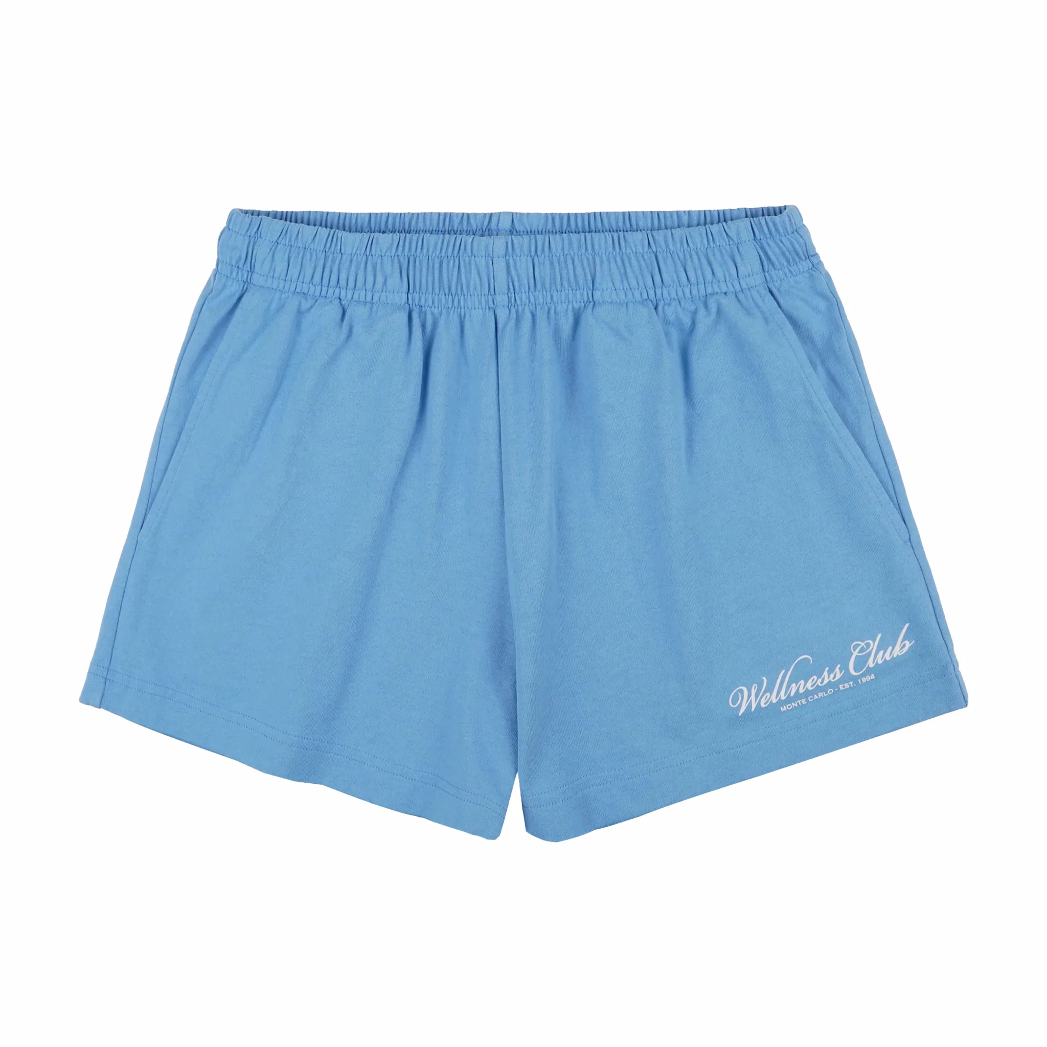Sporty & Rich Women's Wellness Club Disco Short (Juniper/White)