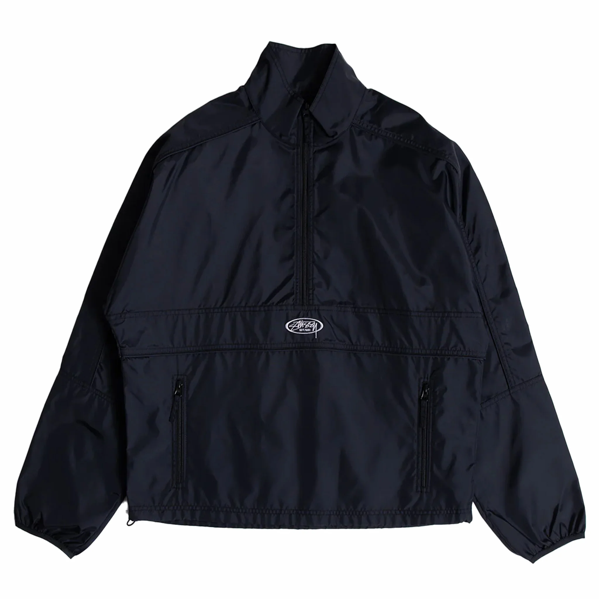 Stüssy Lightweight Pullover Jacket (Black)