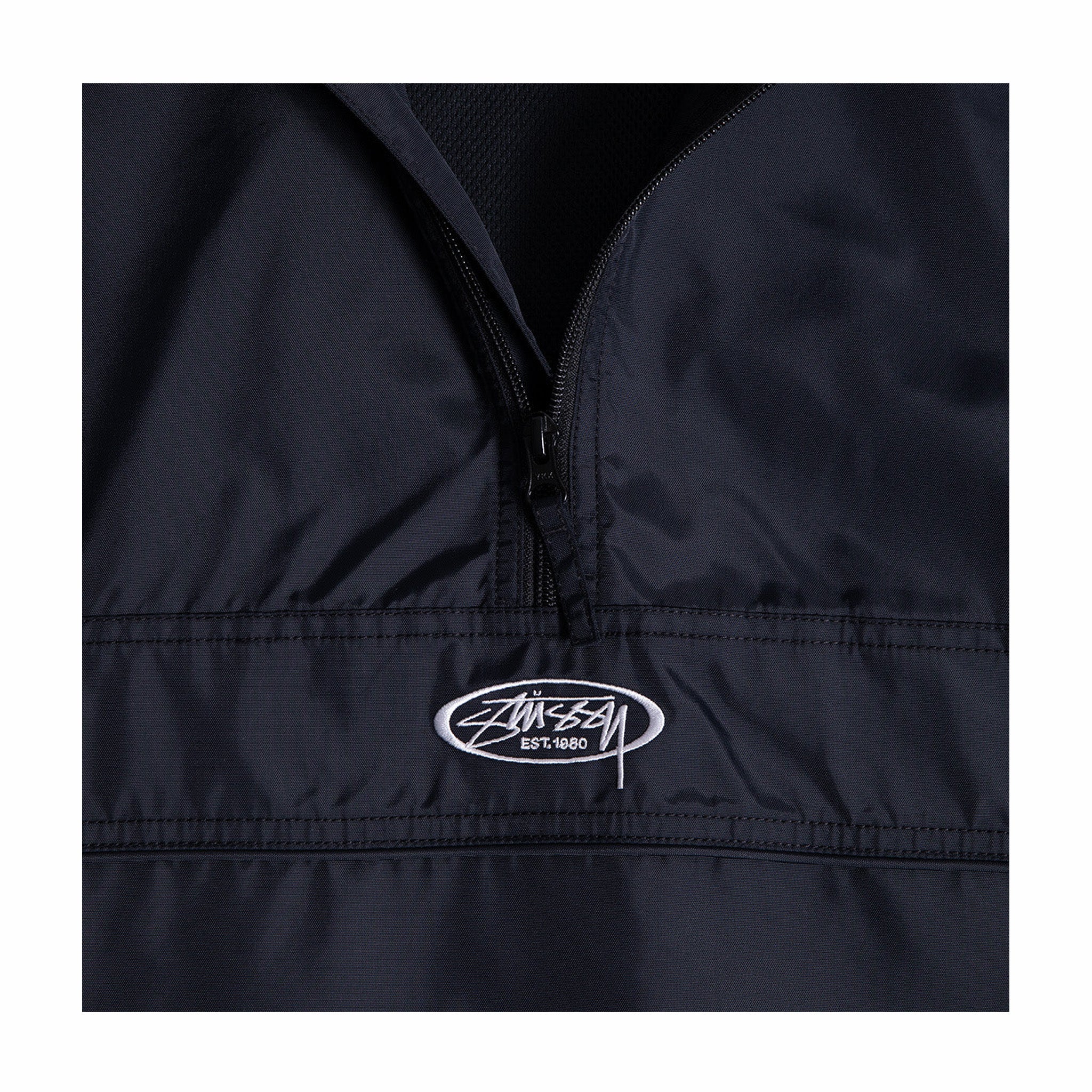 Stüssy Lightweight Pullover Jacket (Black)