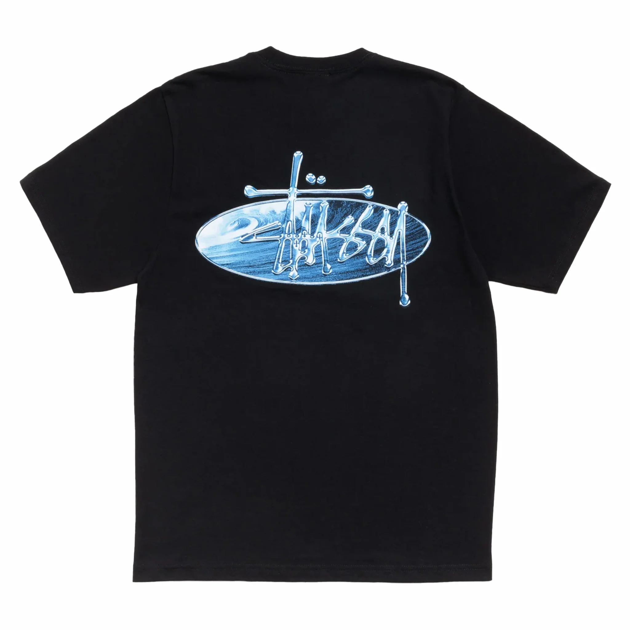 Stüssy Wave Oval Tee (Black)