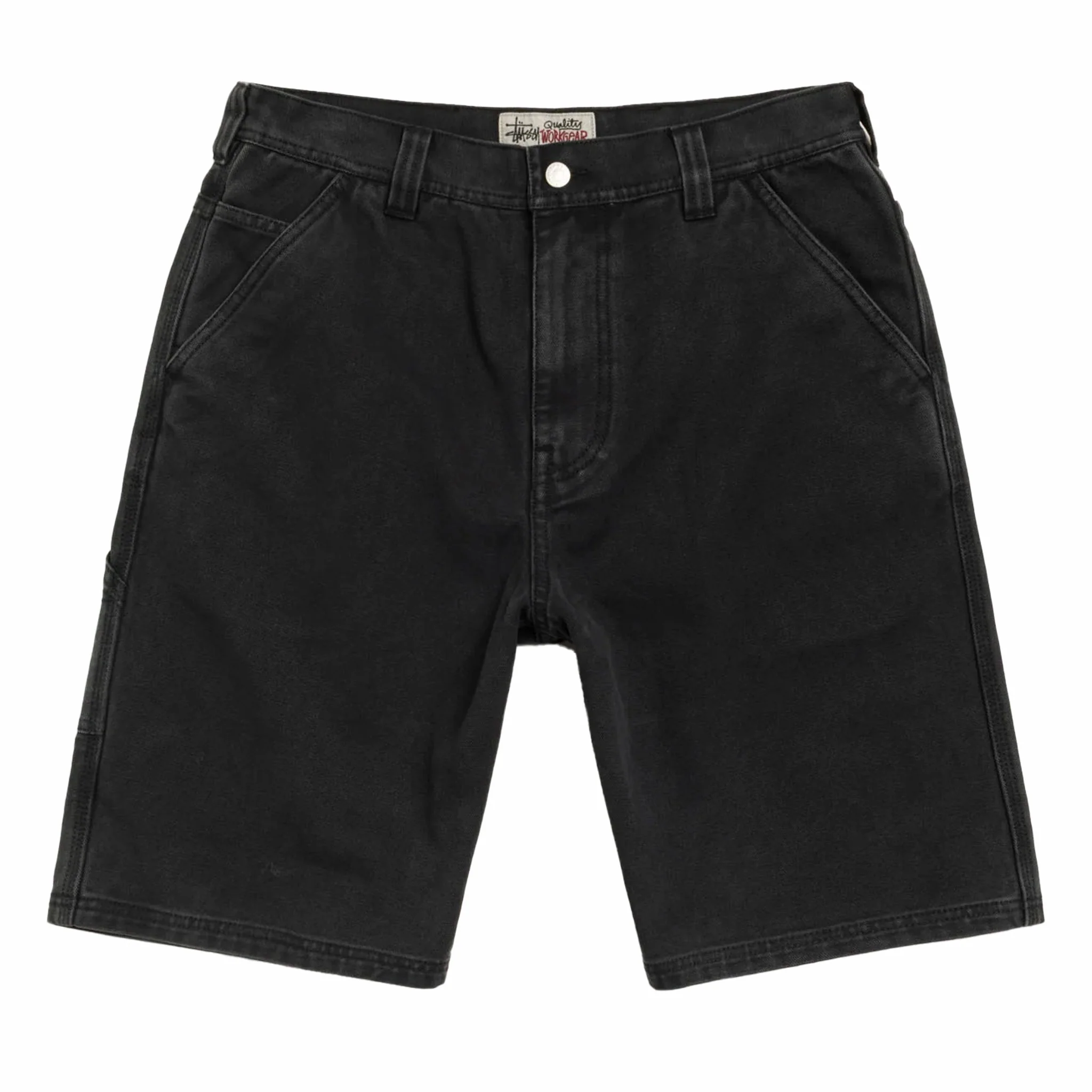 4736-stussy-work-short-washed-canvas-black-1.webp Stüssy Work Short Washed Canvas (Black)
