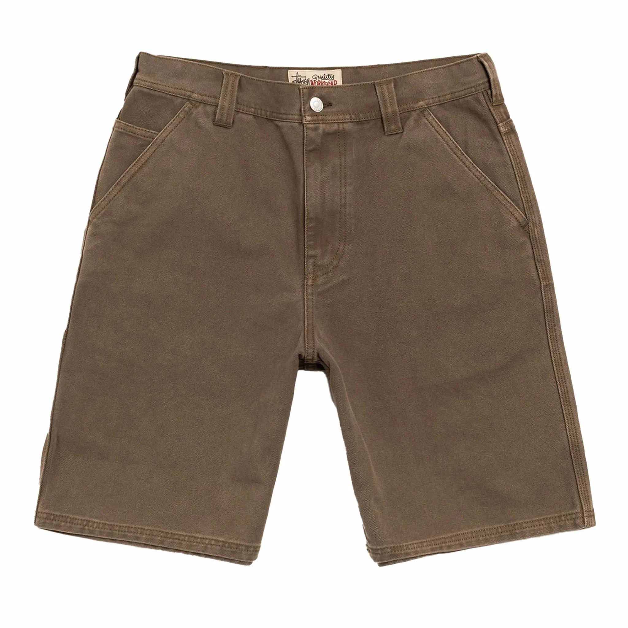 4740-stussy-work-short-washed-canvas-brown-1.webp Stüssy Work Short Washed Canvas (Brown)