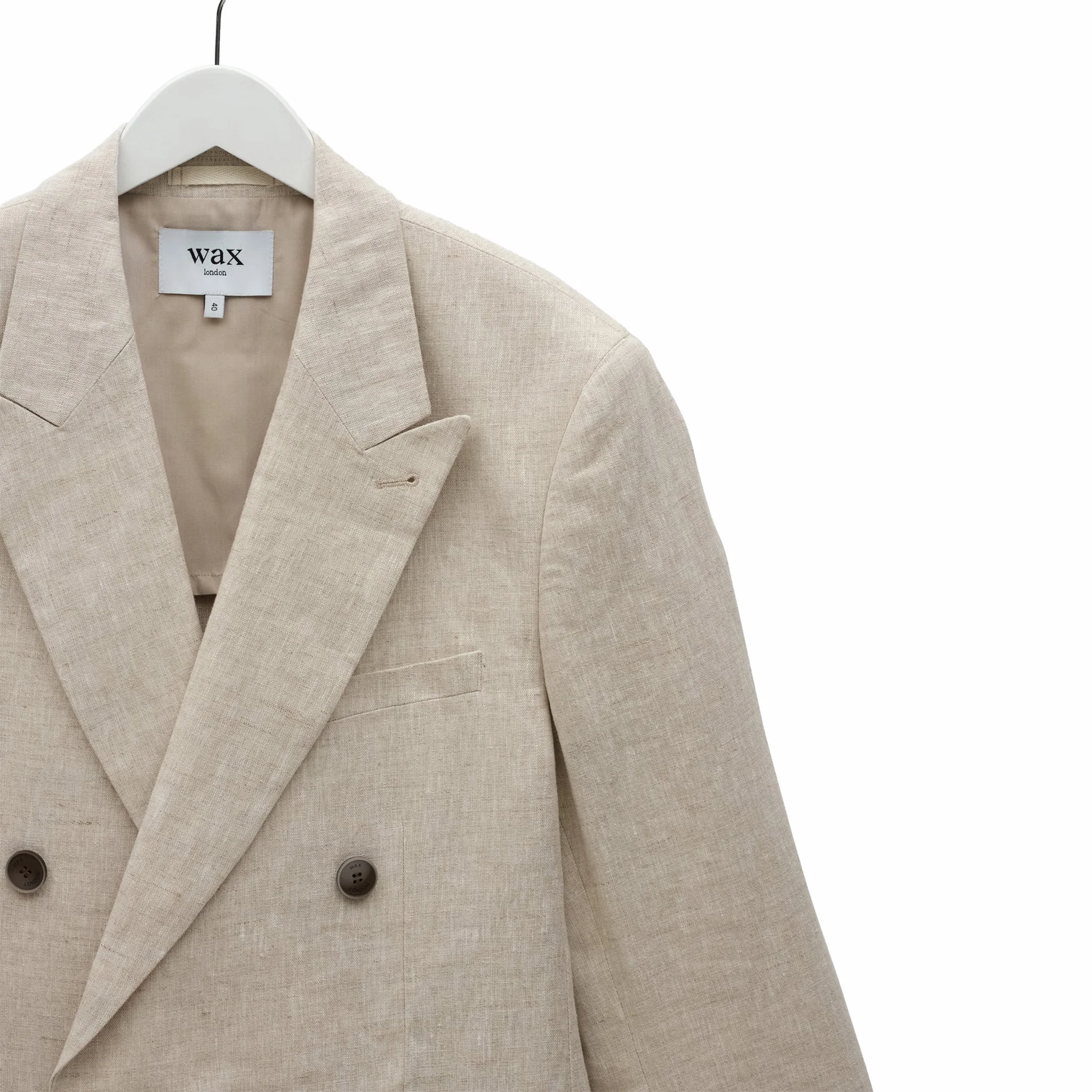 Wax London Vigo Blazer - Linen (Natural)