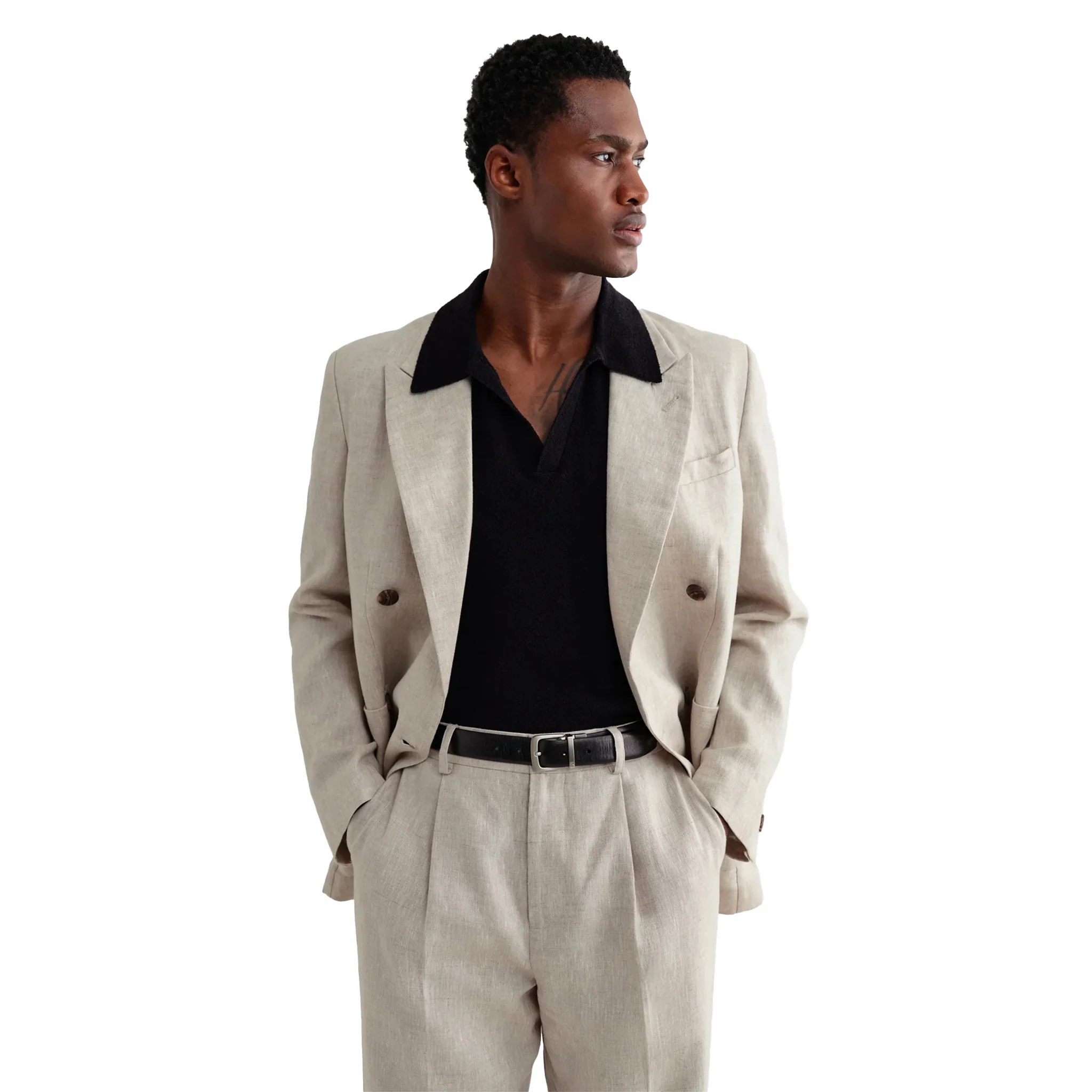 Wax London Vigo Blazer - Linen (Natural)