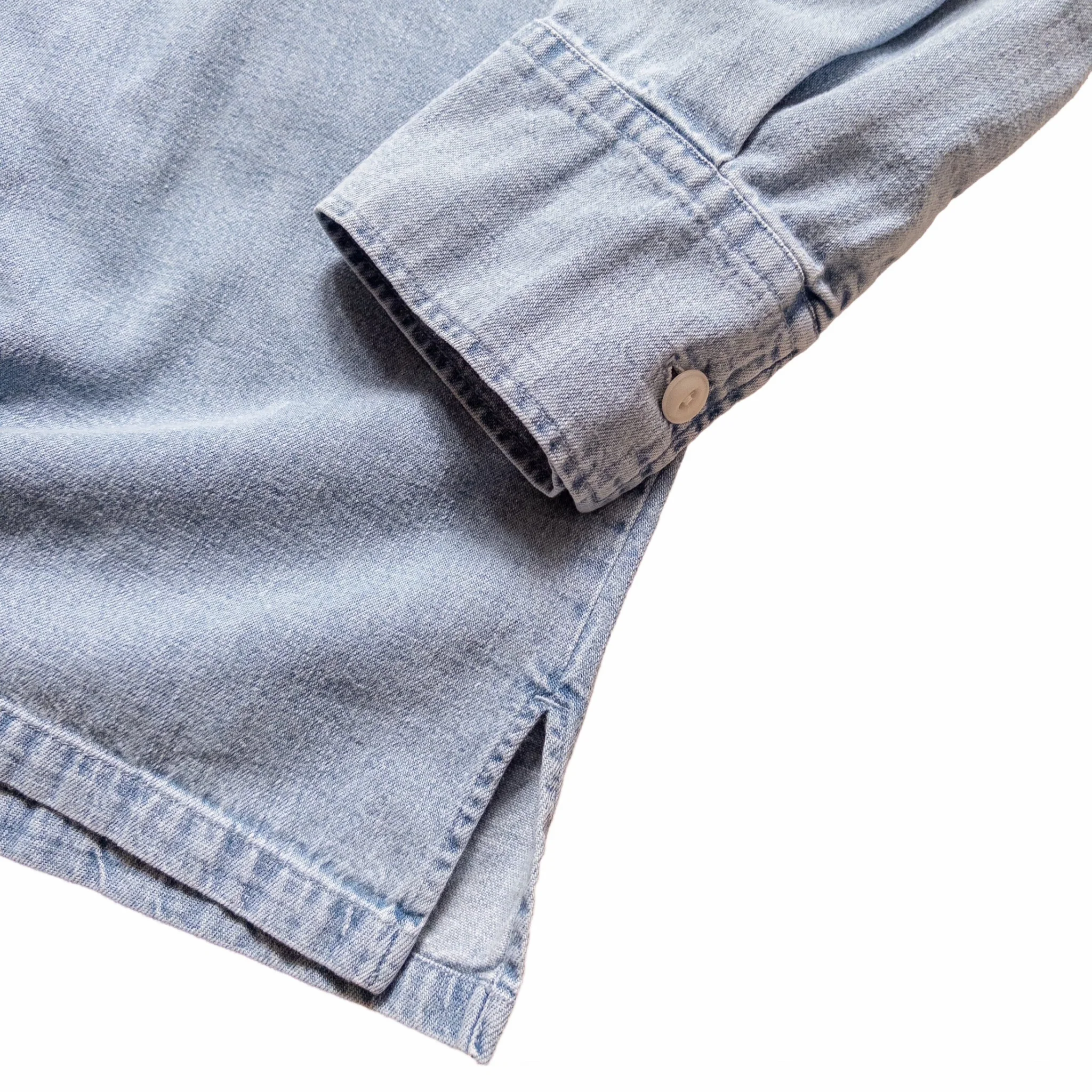 Wythe Denim Pullover Shirt (Washed Indigo)