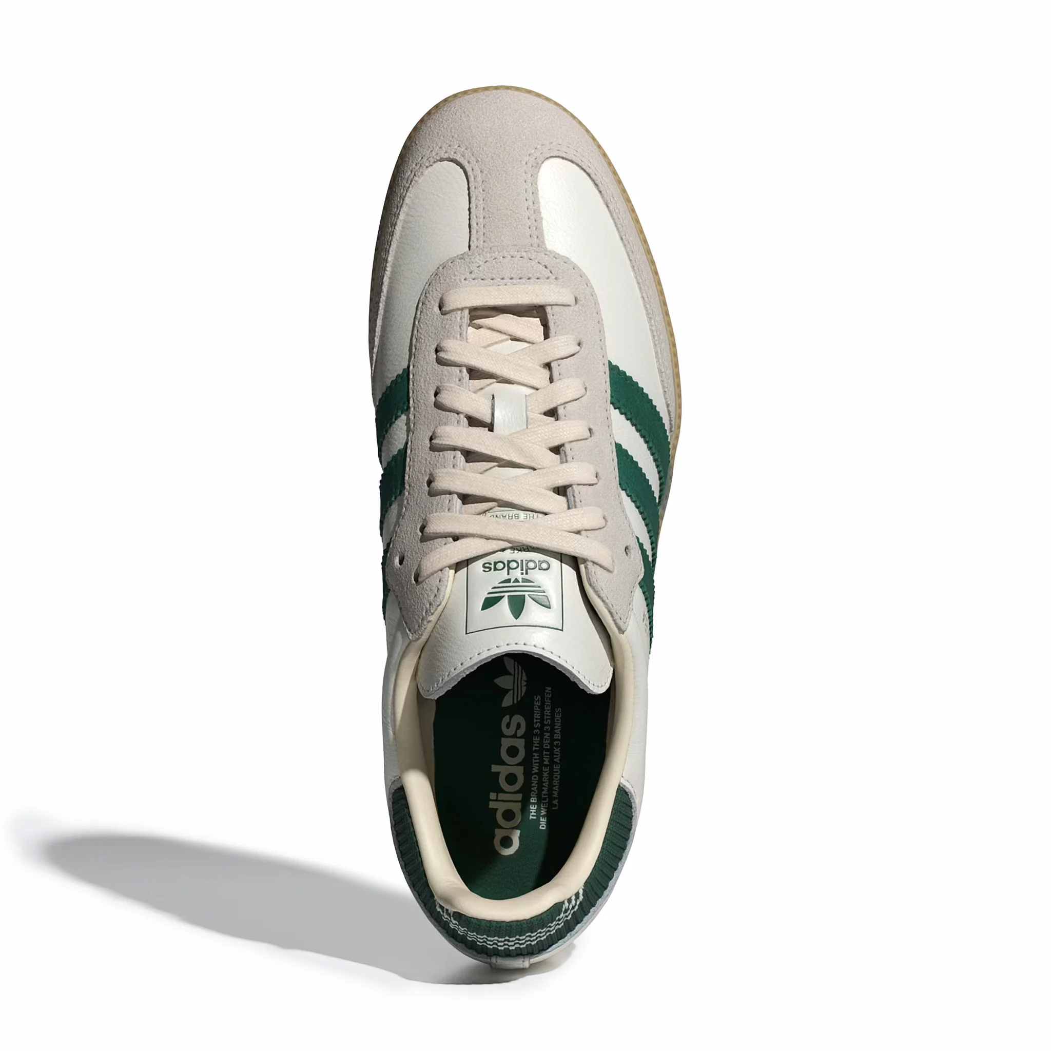 Adidas Men's Samba OG (Cloud White/Collegiate Green/Gum)
