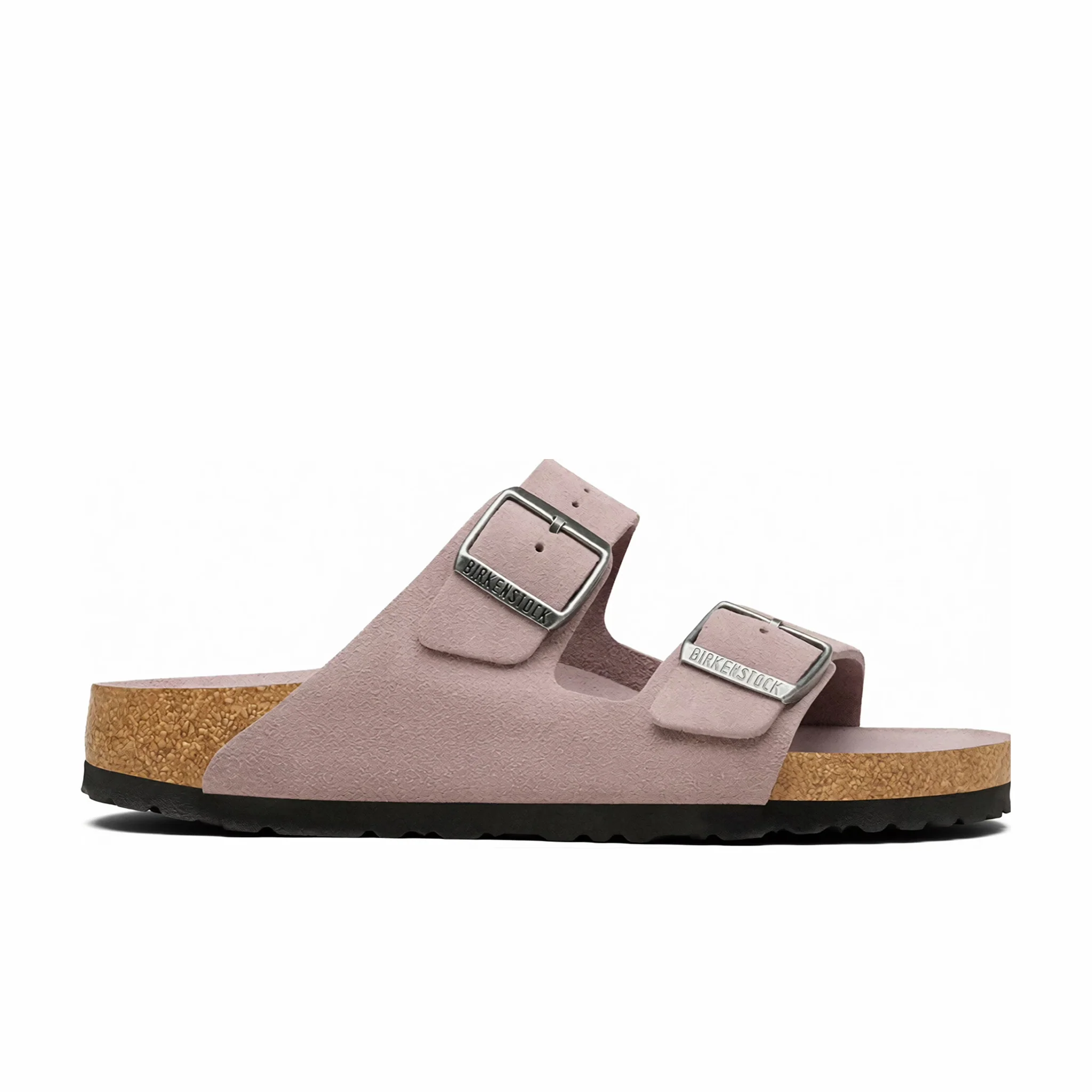 Birkenstock Women's Arizona Soft Footbed Suede Leather - Regular (Faded Purple Tonal FB)