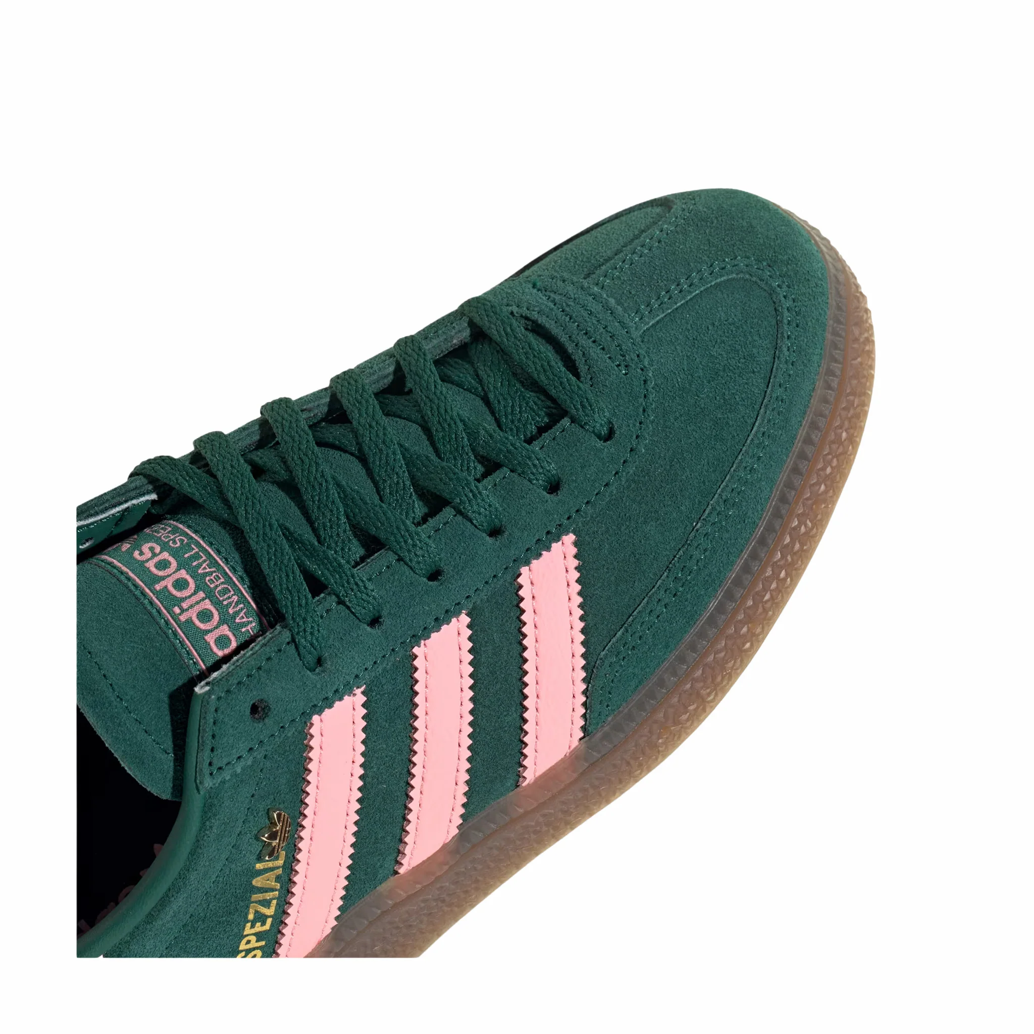 Adidas Women's Handball Spezial (Collegiate Green/Pink Spark/Gold Metallic)