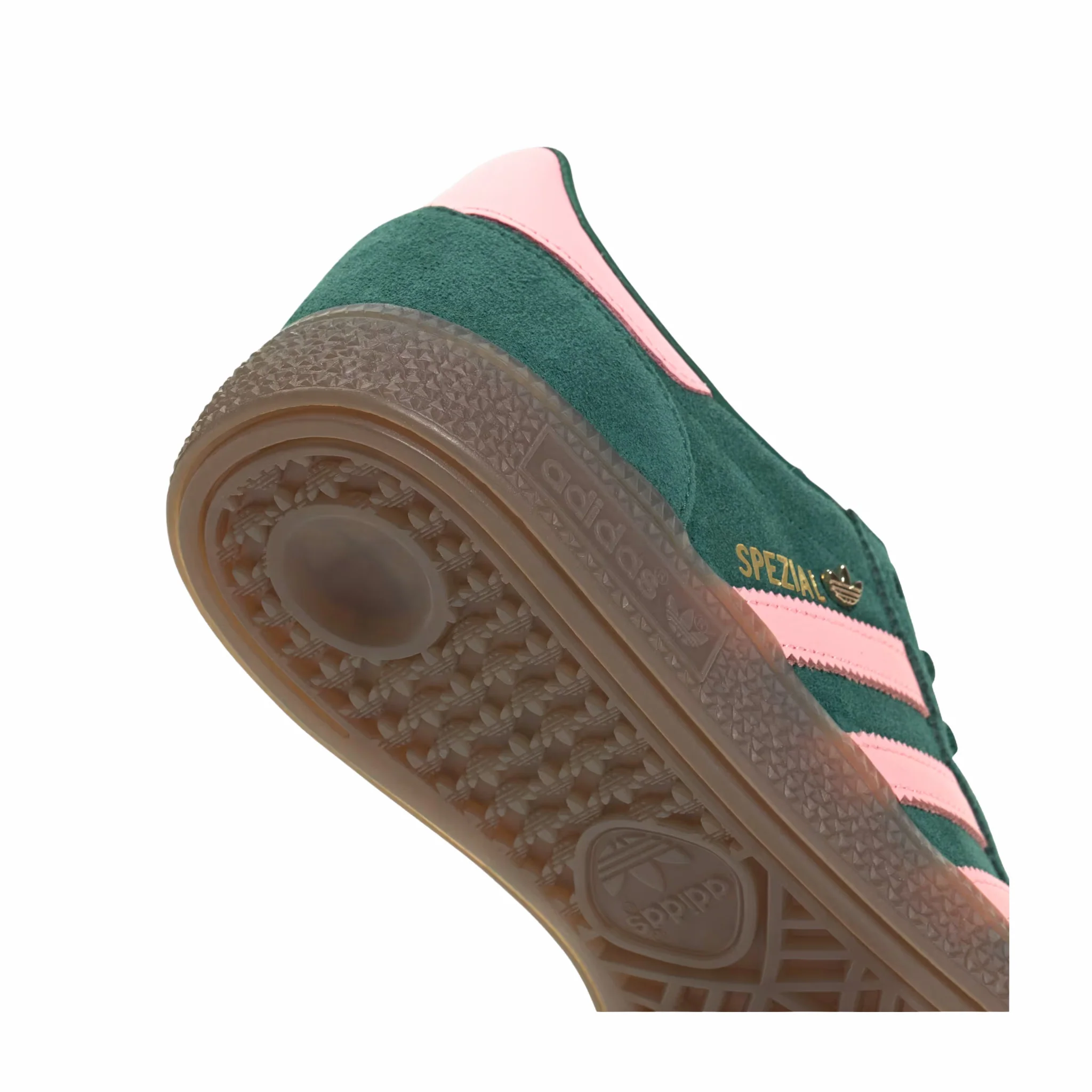 Adidas Women's Handball Spezial (Collegiate Green/Pink Spark/Gold Metallic)