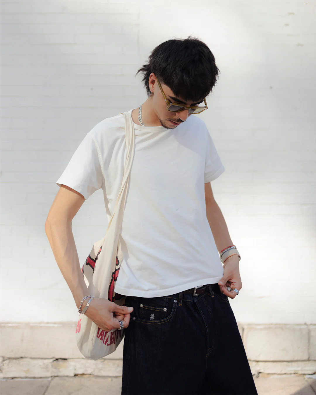 August "Basics" Cropped T-Shirt - 6.5oz 100% Cotton (Off White)