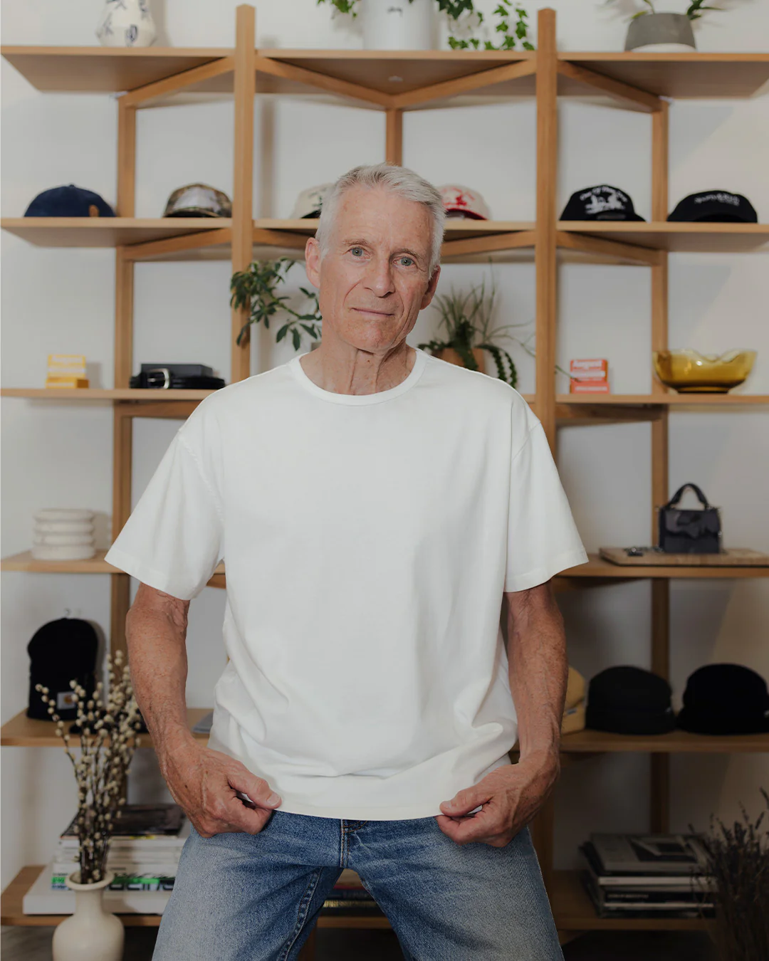 August "Basics" Cropped T-Shirt - 6.5oz 100% Cotton (Off White)