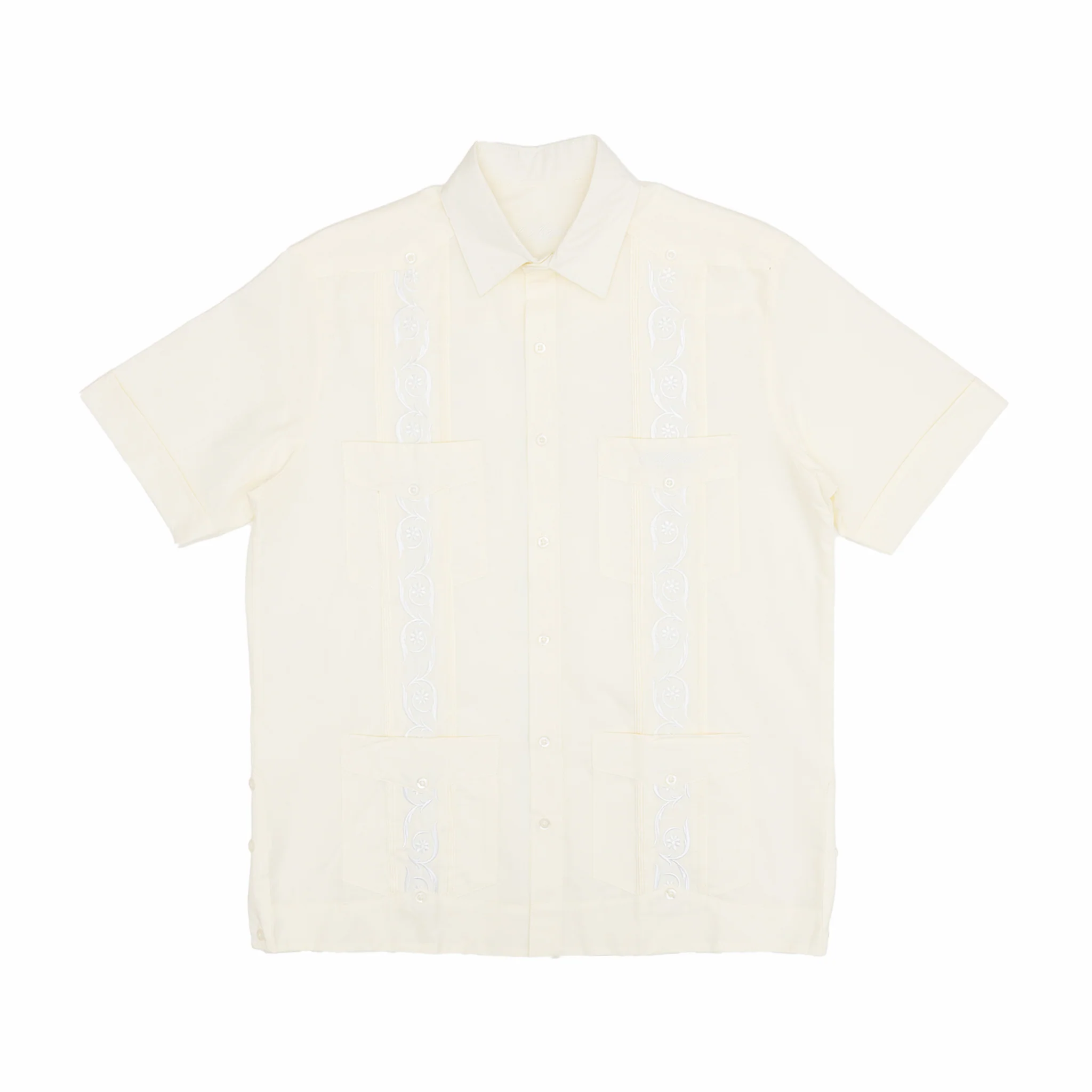 August "Cigar Lounge - Cuban Heritage" Guayabera (Off White)