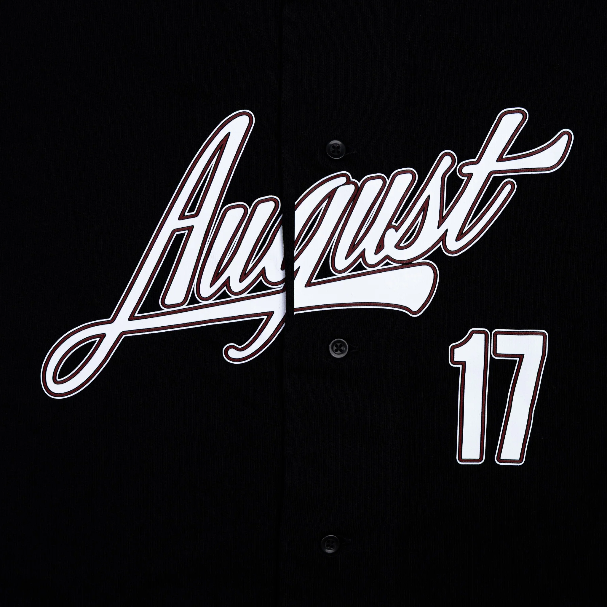 August "Mad-Town Cranes" Hometown Baseball Jersey (Black)