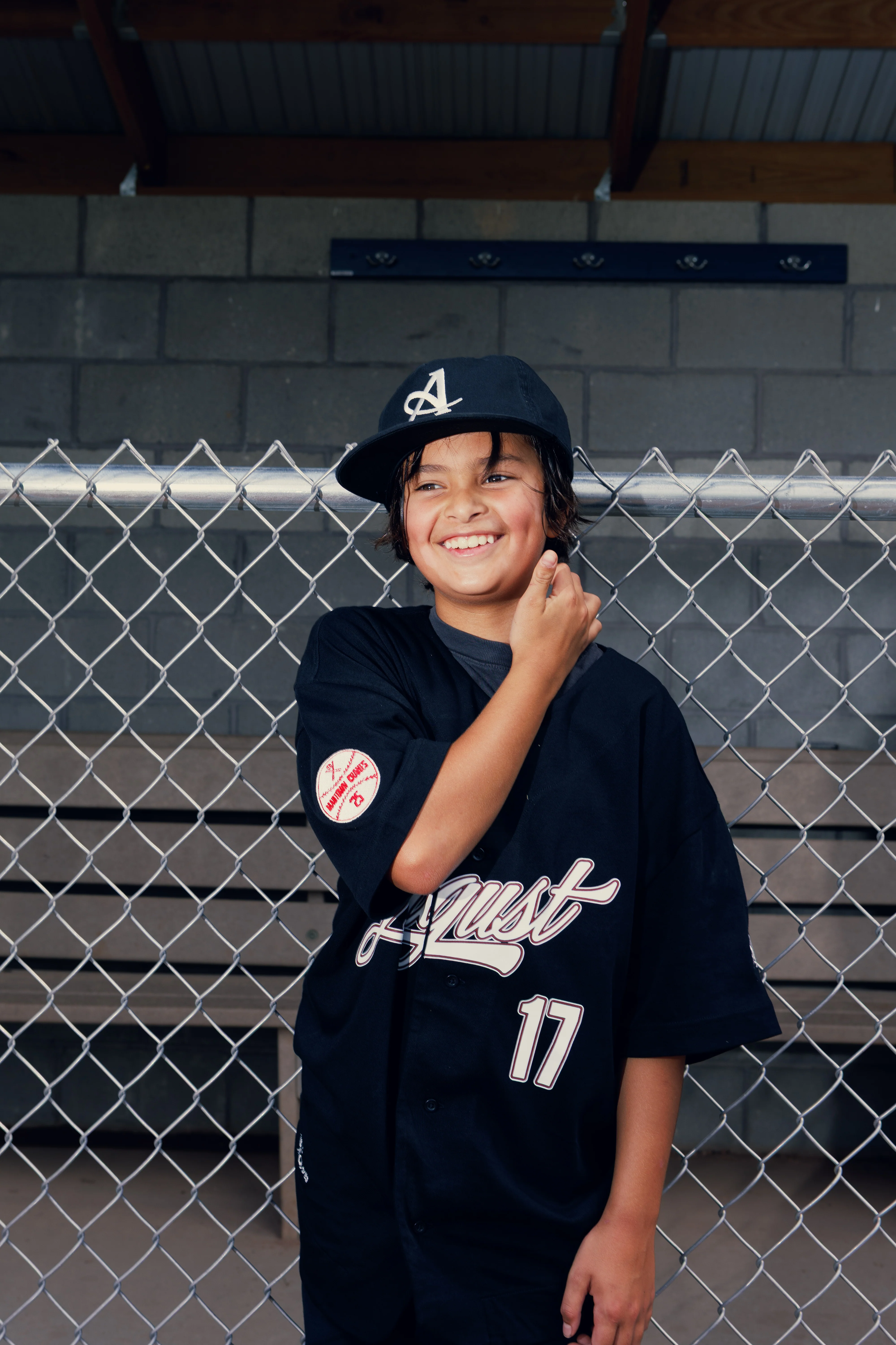 August "Mad-Town Cranes" Hometown Baseball Jersey (Black)