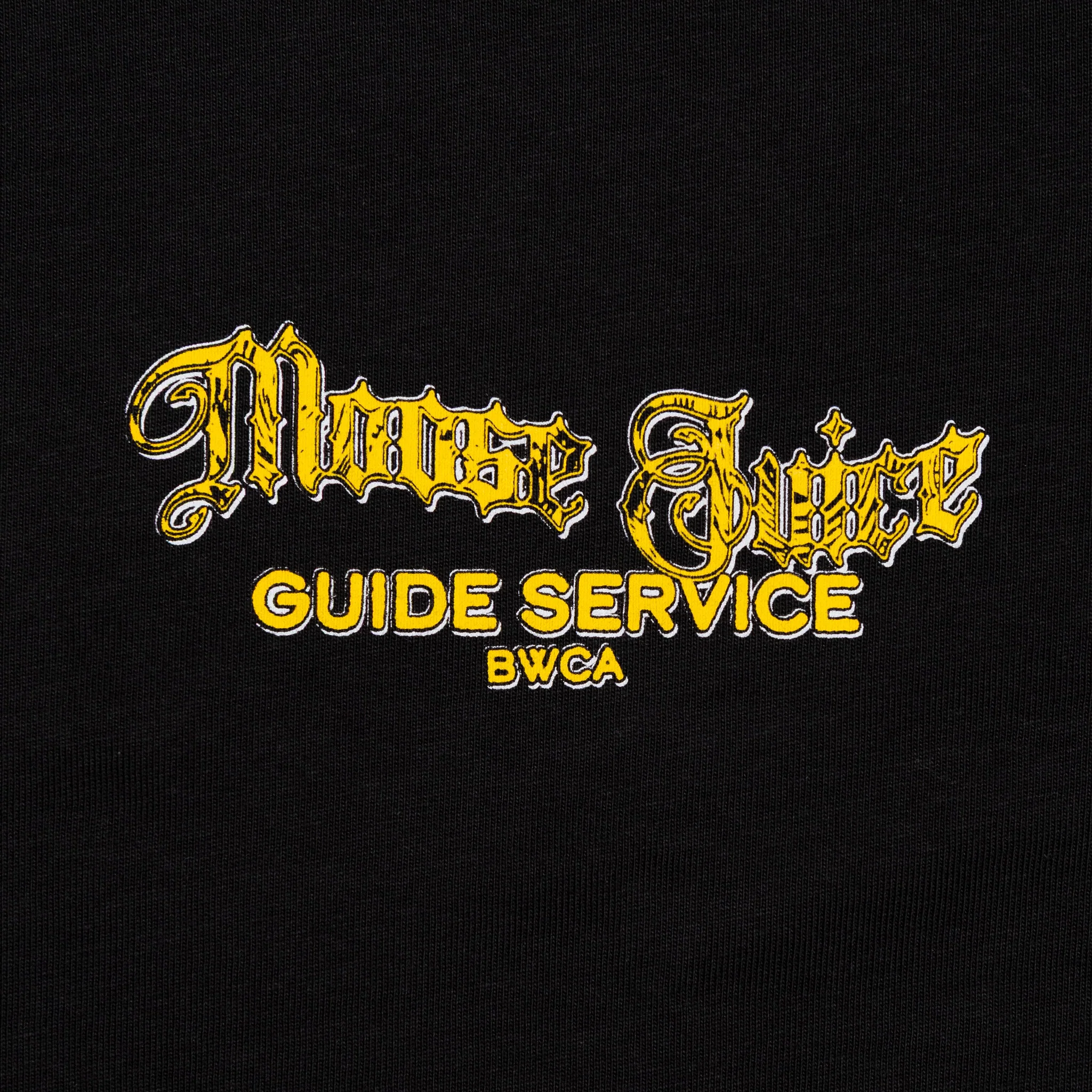 August "Moose Juice Guide Service" 6.5oz Cotton T-Shirt (Cole)